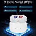 Rechargeable True Hearing Aids for Seniors Not Amplifiers Hearing Loss with Noise Cancellation 16 Channel Digital & Invisible Design with Charging Box