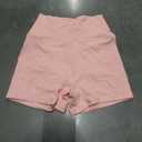 YEOREO Women's Biker Shorts 3.6" /4.5" / 6" Workout Gym Shorts Craze High Waist Tummy Control Hidden Scrunch Running Yoga (Baby Pink) S