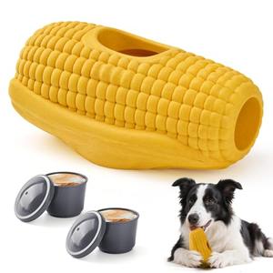 LIFLIX Dog Frozen Treat Toys, Dog Enrichment Toys, Interactive Dog Toys for Large Dogs, Indestructible Dog Toys to Keep Them Busy, Corn Shape