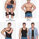 Nebility Compression Shirts for Men Slimming Undershirt - Mens Shapewear Compression Tank Top Under Shirts Body Shaper Black (M)