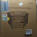 Garden Fence 12 Panel with Gate - 30in H x 22.72 ft L, No Dig Rustproof Metal Tall Animal Barrier for Dogs Rabbits, Decorative Outdoor Border for Yard, Patio, and Flower Beds