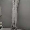 PURPLE LEAF 10' Round Patio Umbrella Outdoor Table Umbrella Aluminum Frame Market Umbrella Sun Umbrella with 8 Sturdy Ribs & Tilt for Garden Deck Lawn & Pool Light Gray,  (Umbrella only)