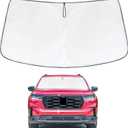 Windshield Sun Shade Compatible with Honda Pilot 2016-2026 240T Reflective Fabric Updated Sunshade Foldable Blocks UV Rays Reflective Protection Keep Your Car Cooler