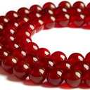 100pcs 10mm Red Agate Beads Natural Gemstone Beads Round Loose Beads for Jewelry Making
