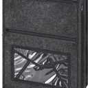 Mail Slot Catcher Bag, Indoor Grey Mail Catcher Felt Made, High Capacity Mail Slot Cover, Space Saving, Self-Adhesive or Hanging on Screw Eyes, Practical Home Accessories, Housewarming Gift