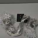 30.5FT Solar Christmas Icicle Lights for Outside, 8 Modes Snowflake & Star Eaves Christmas Decorations, Waterproof Outdoor Solar String Lights Decor for Gazebo, Patio (White)