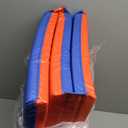 ECR4Kids Premium Folding Rest Mat, 3-Section, 2in, Sleeping Pad, Blue/Red