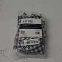 No. 918 Parkham Farmhouse Plaid Semi-Sheer Rod Pocket Kitchen Curtain Valance and Tiers Set, 54" x 24", Black/White
