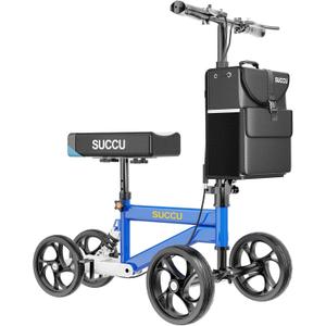 Knee Scooter for Adults for Foot Injuries, Foldable Adjustable Height