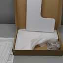 Floating Corner Shelves Set of 3, Solid Wood Picture Wall Shelf, Floating Shelves for Storage for Bedroom Kitchen Bathroom Living Room (White)