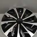 Hubcap Wheel Cover Replacement R17 Hub Caps Universal-Fit Steel Wheel Rim Cover ABS Material Exterior Accessories for Car Truck SUV -Set of 417-inchSilver-Black