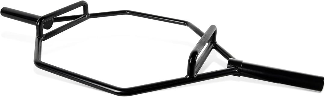 CAP Barbell Olympic Trap Bar | Multiple Grip Options (Black)