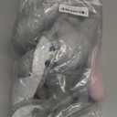 Pro Goleem Car Seat Head Support Infant, Soft Infant Car Seat Insert, 2 in 1 Carseat Head Support for Toddler, Perfect for Car Seat, Stroller, Swing, Bouncer, Pink and Gray