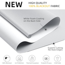 ChrisDowa Cordless Free-Stop 100% Blackout Blinds for Windows, Roller Windows Shades with Thermal Insulated, UV Protection Fabric for Living Room, Office and Home. Easy to Install.Grey,20" W X 72" H