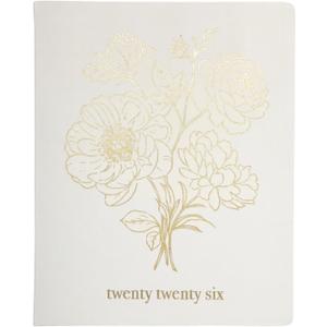 WORLD TRAVELER 2026 Planner Weekly and Monthly - 8'' x 10'' Hard Cover January December Agenda Daily Planner 2026 To Do List, Size 8X10, White/Golden Ponies