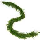 Artificial Norfolk Pine Garlands, Realistic Pine Garland, Green Artificial Greenery Garland for Table, Mantle, Wall, Indoor, Winter Christmas Decorations, Holiday Party Home Decoration (1, 6FT)
