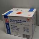 Basic Medical Blue Nitrile Exam Gloves, Latex-Free & Powder-Free Food-Safe House Cleaning Disposable Glove (1000 Pcs)