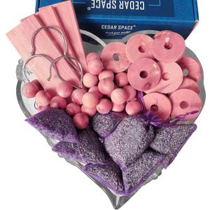 Cedar Blocks for Clothes Storage, Cedar Wood Chips and Balls for Drawer 80PCS, Closet and Kitchen Freshener, 100% Natural Cedar Blocks