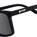 goodr Get On My Level Polarized Round Sunglasses for Men & Women, Small Sized (LFG), Black Solid Frames with Black Non-Reflective Lens, UV400 Protection, No Slip, No Bounce