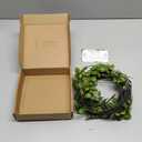 6Pcs 38" Artificial Ficus Branches Fake Greenery Stems Faux Ficus Twig Plants Green Fake Leaf Spray for Home Office Wedding Vase Filler Banquet Home Decor(Green)