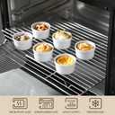 MALACASA Mini Ramekins 2 oz set of 24, Ramiken, Ceramic Creme Brulee Ramekins, White Custard Cups, Small Dipping Bowls for Kitchen Serving Sauce Condiments, Dishwasher Oven Safe, Series RAMEKIN.DISH