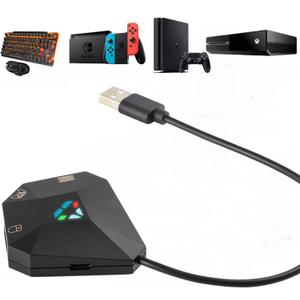 Arvin Keyboard and Mouse Adapter for Nintendo Switch/PS4/PS3/Xbox One/Xbox 360 Consoles, Switch Adapter Support Custom Mapping & Mouse Sensitivity Adjustment, Wired Keyboard and Mouses Converter