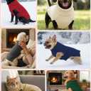 Dog Sweaters for Small Medium Large Dogs Cats, Soft Warm Turtleneck Pullover Solid Cable Knit Fleece Stretch Pet Clothes,Classic Fuzzy Coat for Puppy Girl Boys for Fall Winter Cold Weather (Pink.)