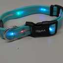 Light up Dog Collars,Led Dog Collar Rechargeable,Glow in Dark Dog Lights for Walking at Night for Dogs (Blue), One Size