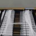 Dog Playpen - 32" Height Dog Pen, Heavy Duty Puppy Pen with Door, Safe & Sturdy, Easy Assemble for Indoor/Outdoor Pet Playpen (12 Panels with Door, Black)