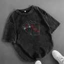 SOLY HUX Women's Vintage Short Sleeve T Shirt Hip Hop Streetwear Y2k S