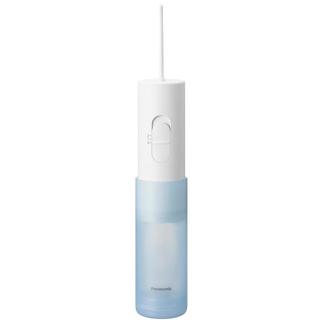 Panasonic Water Flosser for Travel, Cordless Portable Oral Irrigator with Two Water Pressure Settings, Collapsible Water Tank - EW-DJ11-A