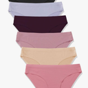 FINETOO 6 Pack Women’s Seamless Hipster Underwear No Show Panties Invisibles Briefs Soft Stretch Bikini Underwears XS-XL