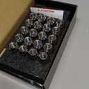 12x1.5 Wheel Lug Nuts, 20PCS Chrome 12mmx1.5 Closed End Bulge Acorn Lug Nut, Cone Seat, 19mm Hex Aftermarket Wheels