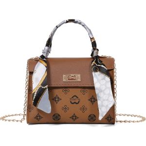 Small Crossbody Handbags Top Handle Wallet Retro Print Underarm Shoulder Bag Handbag Magnetic Lock Removable Shoulder Strap