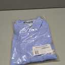 Amazon Essentials Men's Slim-Fit Long-Sleeve Stretch Oxford Shirt with Pocket (Blue, L)