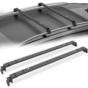Heavy Duty 300 LBS Universal Roof Rack Cross Bars Compatible with Flush & Raised Side Rails, Adjustable Crossbars Cargo Carrier Rooftop Luggage Cars Vehicles Suvs