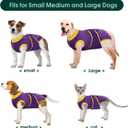 Kuoser Recovery Suit for Dogs Cats After Surgery, Professional Pet Recovery Shirt Dog Abdominal Wounds Bandages, Substitute E-Collar & Cone,Prevent Licking Dog Onesies Pet Surgery Recovery Suit