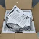 Modern Ceiling Fan with Lights and Remote Control, 32" Black Flush Mount Fan with 3 Light Colors, 6 Speeds, Low Profile for Kitchen and Bedroom