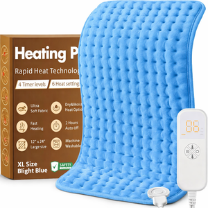 Christmas Gifts Heating Pad for Back, Neck, Shoulder Pain & Cramps Relief, Electric Heating Pad with 6 Heat Settings, Auto-Off, Moist Dry Heat Options, Gifts for Women, Men, Mom, Dad, Wife, Husband (12"x24")