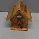 Window Bird Houses for Outside with 2 Powerful Hooks, Clear Window Bird House for Viewing Inside, Hanging Wooden Birdhouses to Paint for Outdoors, Bird Nesting Box for Bluebird Finch Chickadee