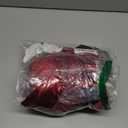 Kicpot Men Red Silky Robe Jacket Captain Halloween Costume Set Pajama Outfits Adult Men Women Sailor Hat Sunglasses (Medium)