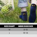 Wildarms Coolmax Bamboo Viscose Compression Running Socks for Men 3 Pairs Athletic Anti Blister Socks Cushioned Ankle Socks (Blue)