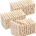 Mr. Pen- Wooden Clothes Pins, 2.9 Inch, 200 Pack, Bulk, Large Natural Wood Clips for Crafts, Classroom Projects, Hanging Photos, Chip Bags, Decoration, Rust Resistant Spring