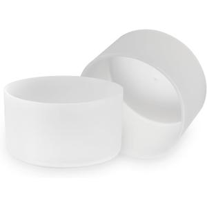 2Pack 3Inch/75mm Clear Silicone Tumbler Bumper, Water Bottle Bottom Protector for 20oz-40oz