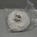 BENECREAT 32.81 Yards PVC Welt Cord Piping, 8mm White Polyester Piping Cord for Crochet, Knitting, Weaving or Trim in Garments, Cushions