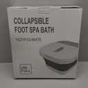 Collapsible Foot Spa Bath with Heat and Massage Rollers, Bubble, Foot Pedicure Kit, Temperature Control, Red Light, Pedicure Foot Spa, Foot Bath