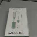 Momcozy Bottle Brush Kit, Innovative Push-Press Design for Better Cleaning - Baby Bottle Cleaner Brush for Baby Bottle, Breast Pumps, Nipples, and More - Can Generate Foam for Better Cleaning, Green (Press Bubble Style)