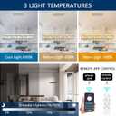 24'' Modern Crystal Chandelier for Dining Room Ceiling Light Fixture for Living Room Hallway Lighting LED Dimmable with Remote Silver