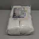 COMON HOME Pleated Linen Curtains 94 Inch Long 2 Panels Set for Living Room Light Filtering Pinch Pleat Curtains with Hooks Boho Farmhouse Custom Semi Sheer Beige White Cream Ivory Window Drapes