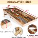 Sportdo 4x2 ft Solid Wood Cornhole Set with 8 Bean Bags, Regulation Size Cornhole Board Set for Adults, Cornhole Game Set for Tailgate Backyard Toss Games Indoor&Outdoor Activities